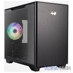 InWin A3 Tempered Glass Mini Tower Micro-ATX Case  Black